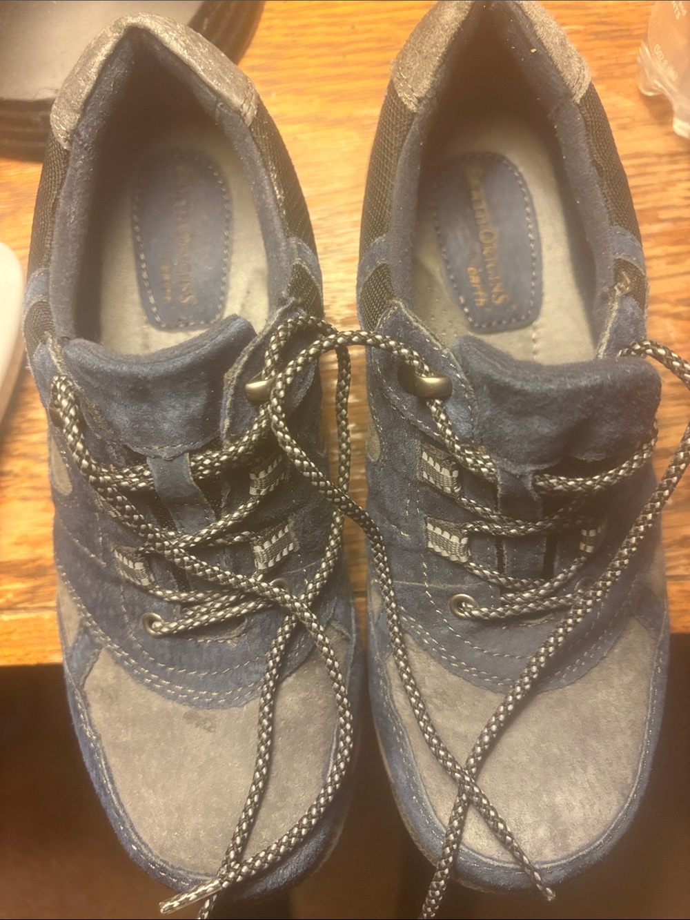 Blue and gray suede Earth Origins by earth